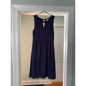 ModCloth Navy Blue Midi Dress